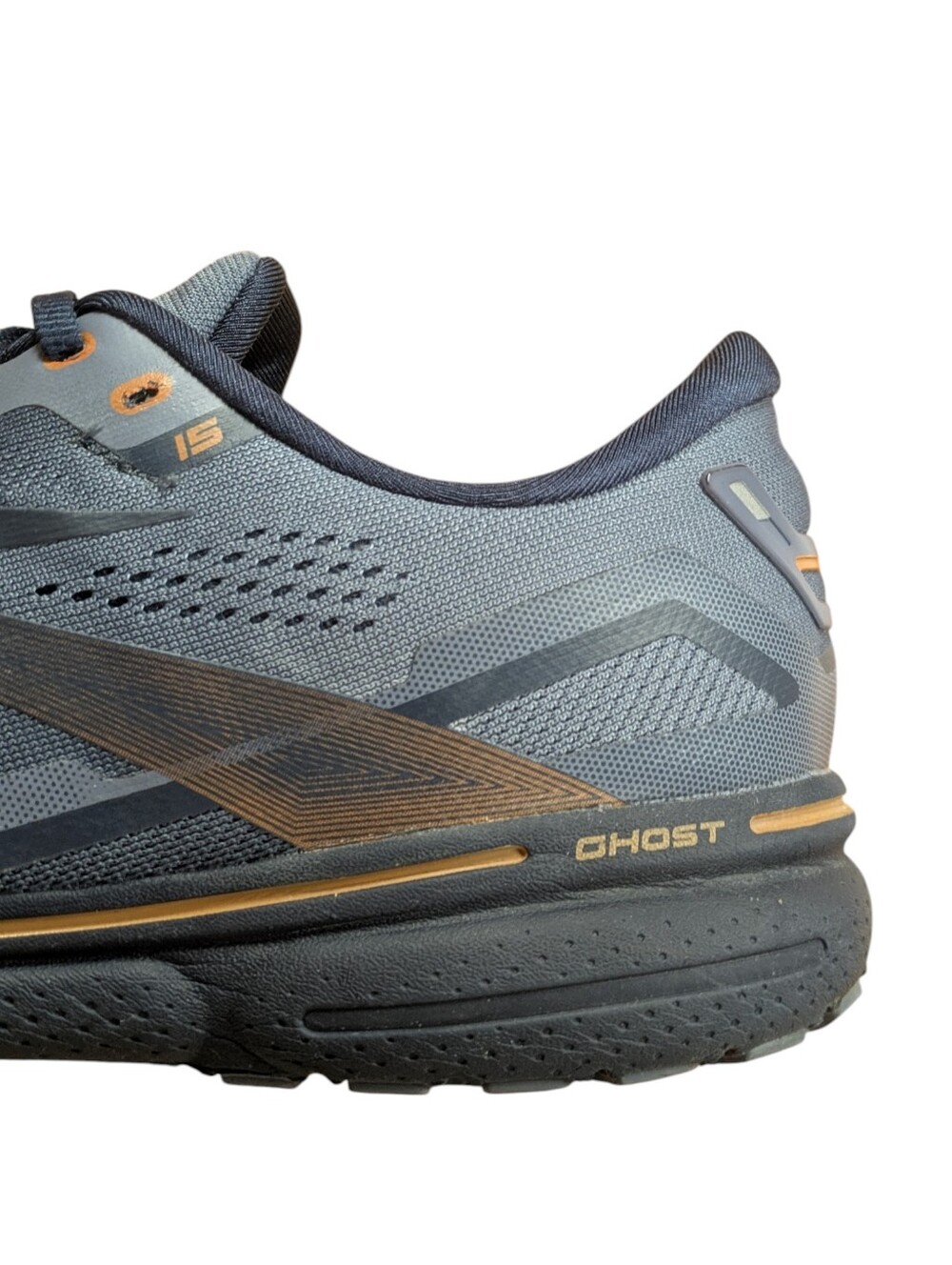 Brooks Ghost 15 Mens Running Sneakers Blue Size 12 - Picture 5 of 13